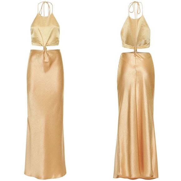 Free People x Bec & Bridge Carrie Halter Cutout Maxi Dress - Picture 10 of 11